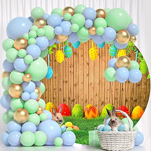 WENMER 6,5x6,5 фута Пролетта на Великден и през Цялата Фон, Корица, Снимка Разноцветни Великденски Яйца, през
