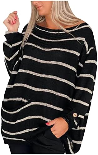 Блузи за жени, Пуловер с Ресни, Дамски Поло, Вълнени Пуловери, Дамски Зимни Всекидневни Пуловер в Контрастни