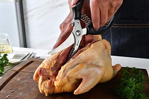 Тежки ножица за птици - Кухненски ножици за Рязане на пиле, домашни птици, Дивеч, Зеленчуци за мелене на месо