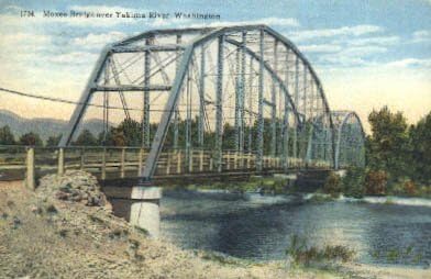 Река Yakima, пощенска Картичка от Вашингтон