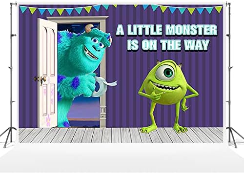 Monster Inc Фон за Парти по случай рождения Ден на 59x38 инча Monster Inc Фон Банер за Душата на Детето за Украса
