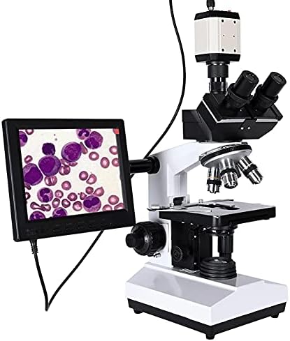 WENLII Професионален Лаборатория за Биологичен тринокулярный Микроскоп с Увеличение 2500X + USB Електронна Цифрова