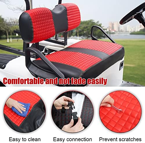 Комплект Калъфи за предните седалки количка за голф DSISIMO, Съвместим с EZGO TXT 1994-2022, Аксесоари За Седалките