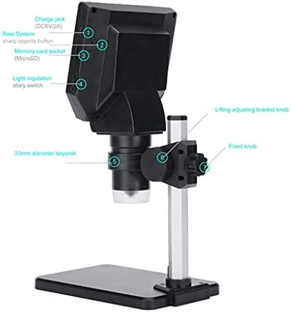 XDCHLK Електронен USB Микроскоп 1-1000X Цифрови Паяльные Видеомикроскопы 4,3LCD Увеличительная Фотоапарат Метална