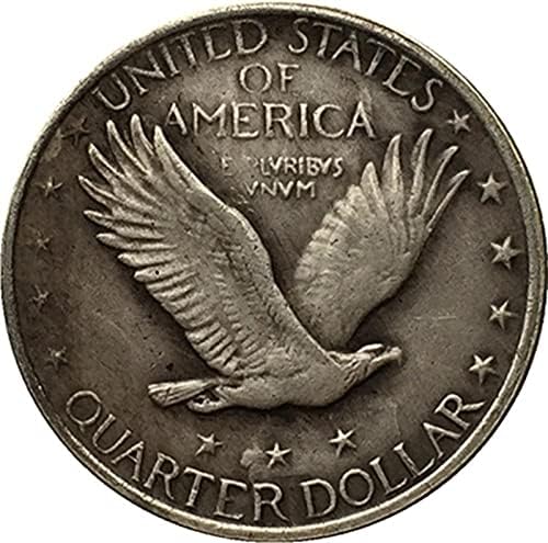 Възпоменателна Монета Криптовалюта Любима Монета 1916 Американския Орел Свобода сребърно покритие Масивна Монета