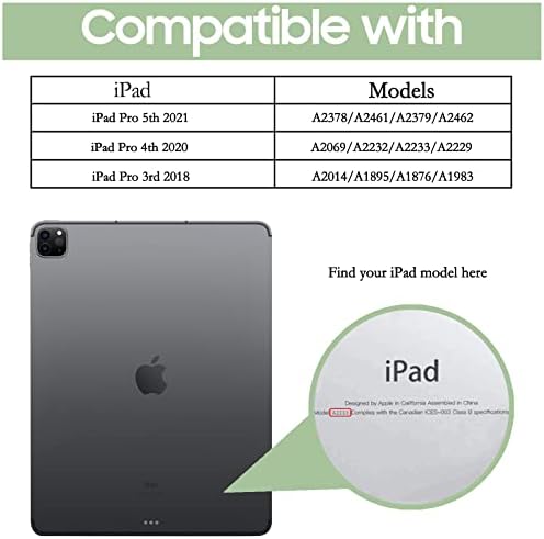 Калъф CLARKCAS за iPad Pro 6-то поколение 12,9-инчов iPad Pro 5-то поколение 2021 4-ти / от 3-то поколение с