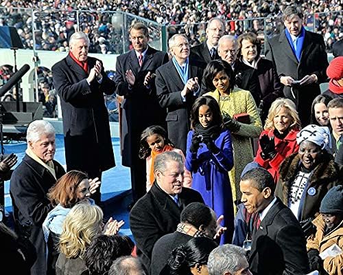 Пристигане на Барак Обама на встъпването в длъжност на печат на снимки от галогенида сребро 11x14
