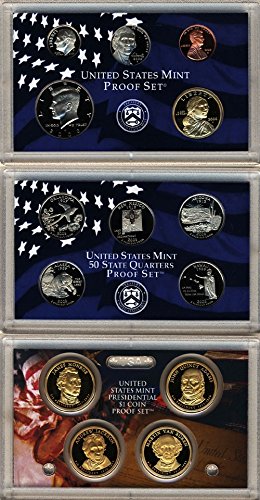Монетен двор на САЩ, 2008 Г., С 14 монети, Покрити с Пробен Набор От OGP Proof