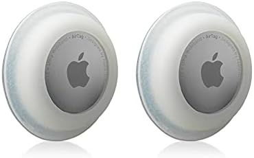Калъф е съвместим с Apple AirTag, защитен калъф от 2 опаковки за AirTags 2021, самоклеящийся силиконов калъф