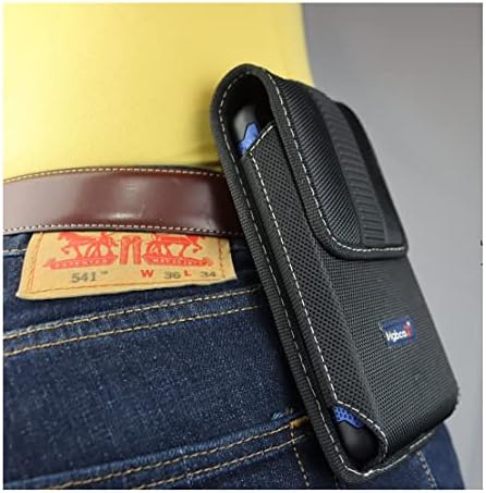 Чанта-кобур за мобилен телефон Mgbca от найлон за Motorola Moto G Stylus 5G (2022) с фиксиран клип за закрепване