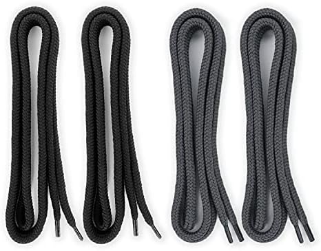 Сменяеми кабела за връзки 4 бр., Кръгла, 6 мм x 135 см/53 инча, Шевни Конци за спортни панталони, Шорти, блузи,